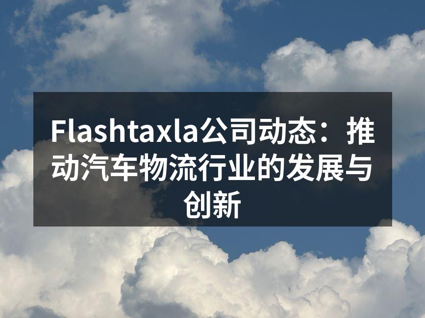 Flashtaxla新物流中心全景