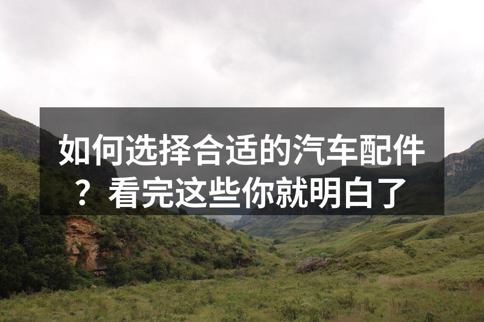 高品质汽车配件示例